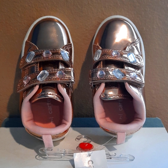 Carter's Other - Carters Toddler Girls Metallic Rose Shoes sz 7
